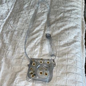 Clear Polaroid camera purse